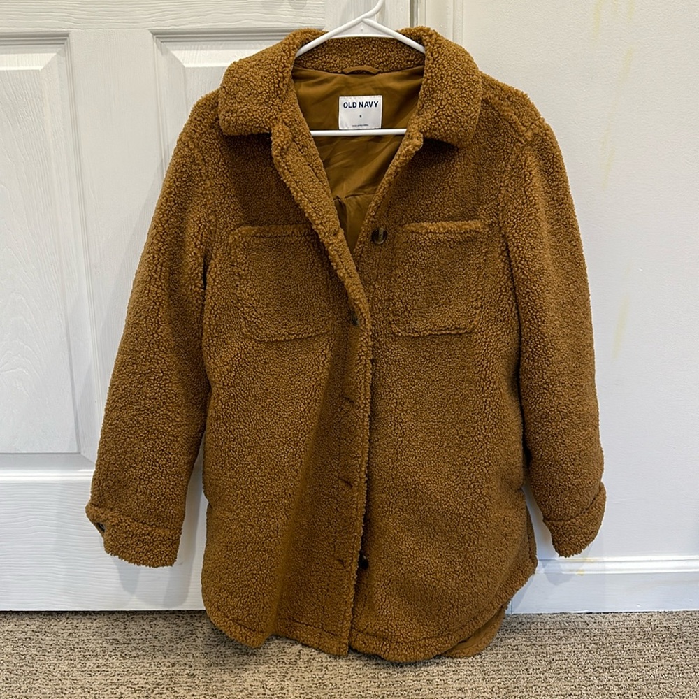 Brown Sherpa Shacket, worn a handful of times